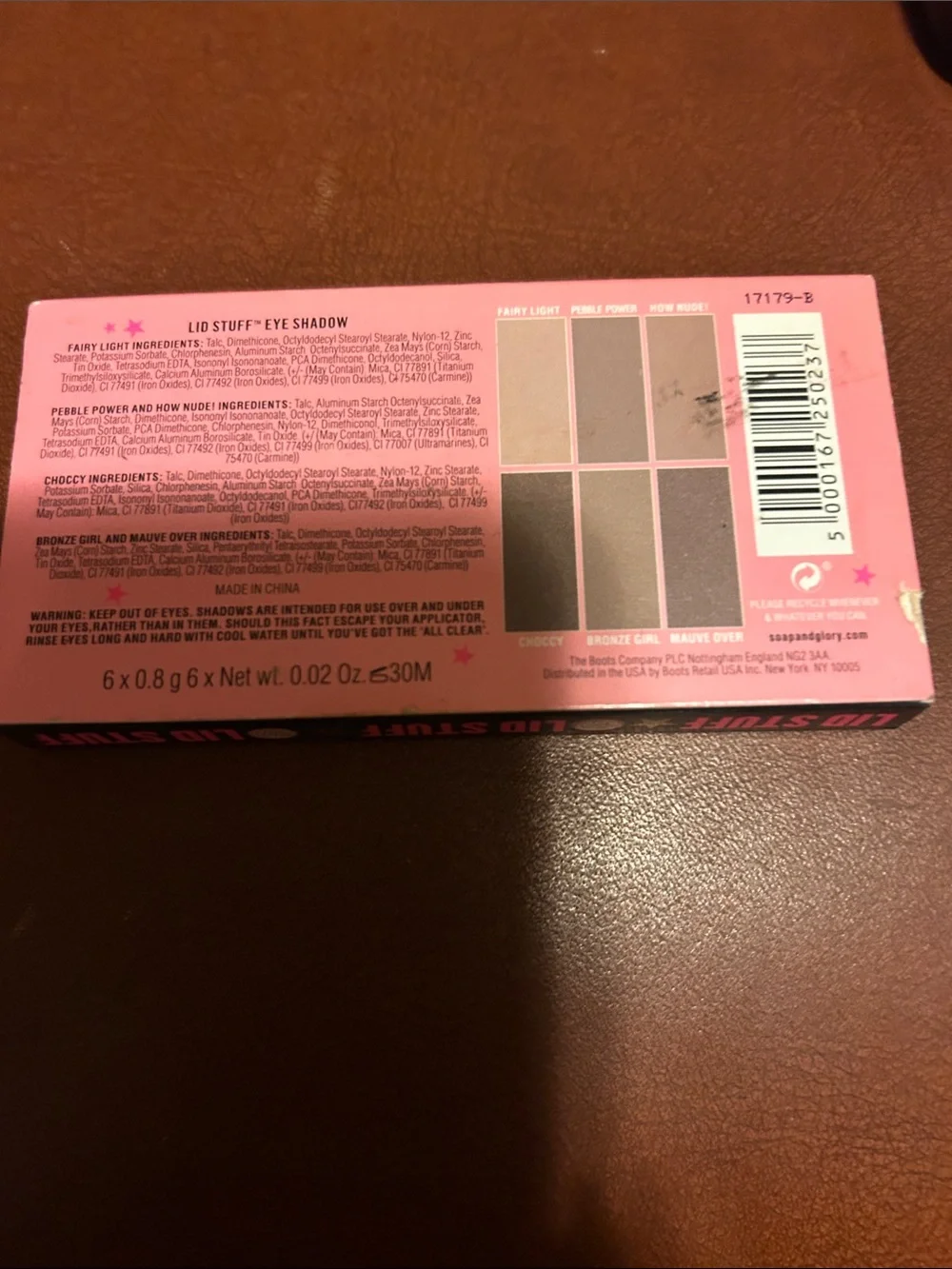 Soap & Glory six shade